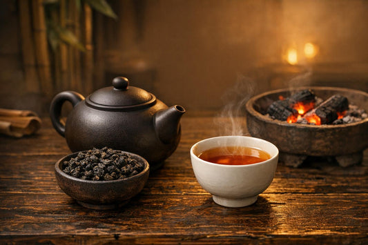 【公式レシピ】炭火焙煎烏龍茶の美味しい淹れ方｜熱湯100℃で引き出す極上の余韻